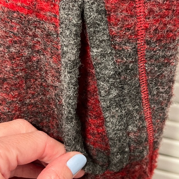 Max Studio wool blend plaid hooded coat S - Picture 5 of 8